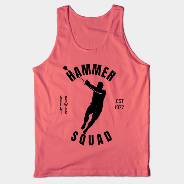 Mens Athletics Hammer Squad Athlete Gift Tank Top by atomguy